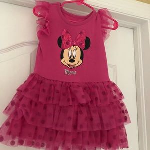 Minnie Mouse pink sparkly tutu dress